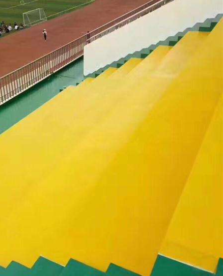 沙湾球场台阶翻新修补改造